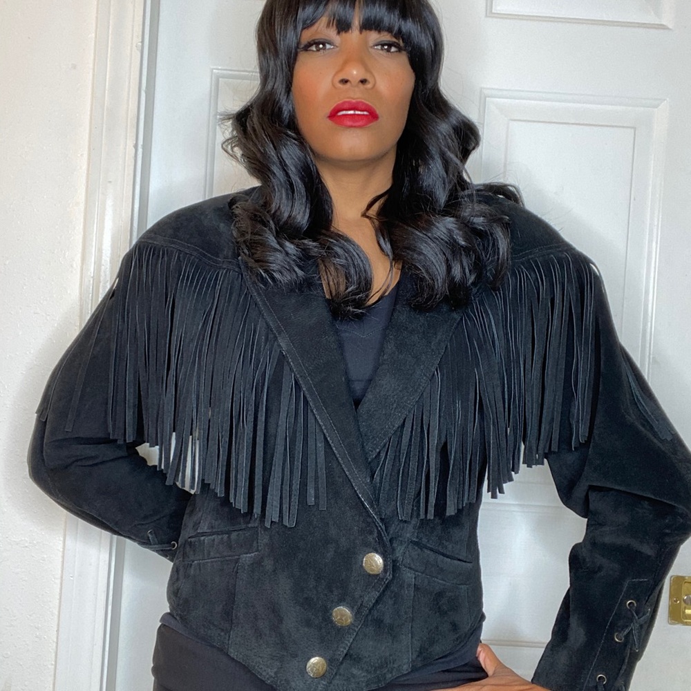 Vintage Suede Fringe Jacket